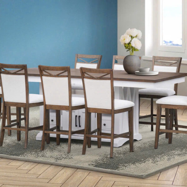 Bộ bàn ăn 8 ghế xuất Mỹ BBA 08525