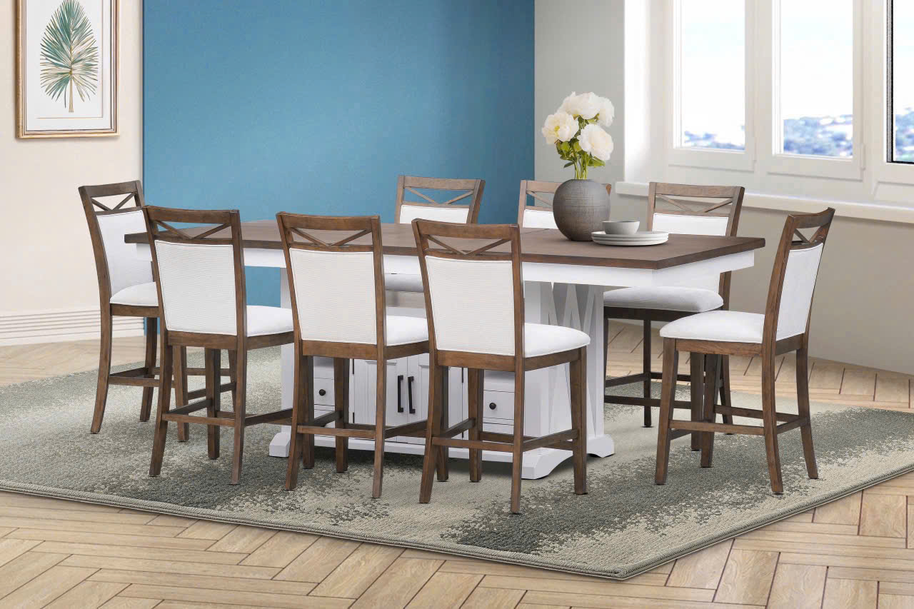 Bộ bàn ăn 8 ghế xuất Mỹ BBA 08525