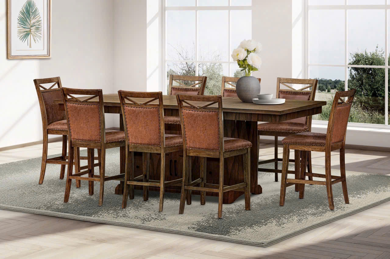 Bộ bàn ăn 8 ghế xuất Mỹ BBA 08525